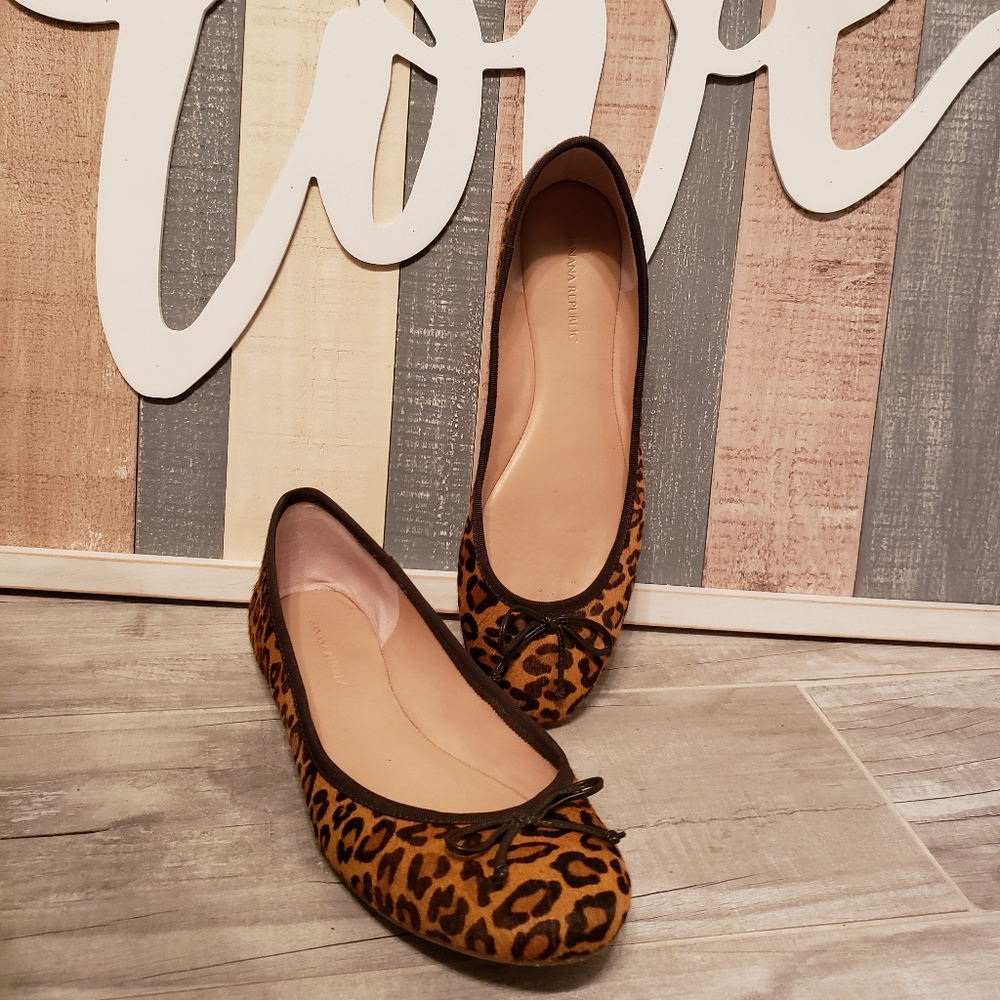 Animal print flats